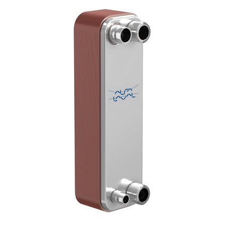 Alfa Laval Brazed Plate Heat Exchanger, AISI 316L, Stainless Steel, Copper, 20 Plates - Subcooler - 24k BTU ACH-30EQ-20H